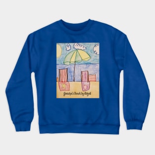 Grandpa's Beach Crewneck Sweatshirt